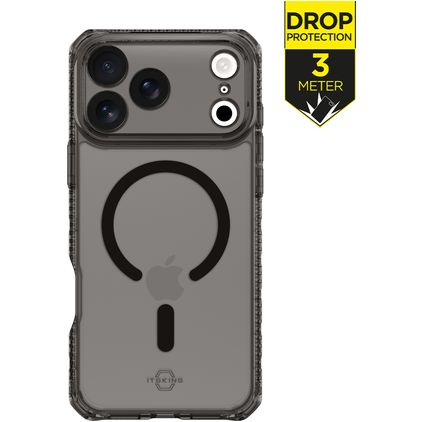 ITSKINS Level 2 HybridMagFrost R iPhone 17 Pro Max MagSafe Hardcase Back cover Antiurto - Nero