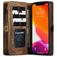 CaseMe 008 iPhone 12 Mini Case Detachable 2-in-1 Wallet Case Wallet - Brown