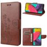 Mobigear Flowers Samsung Galaxy M53 Etui z klapką typu portfel - Brązowy