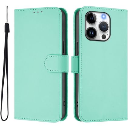 Mobigear Urban Wallet iPhone 16 Pro Knížkové pouzdro Peněženka - Zelená