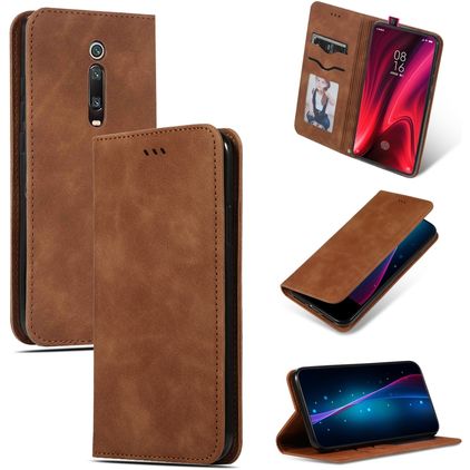 Mobigear Retro Slim Xiaomi Mi 9T Pro Capa livro - Castanho