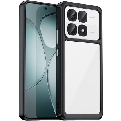 Mobigear Crystal Xiaomi 14T Pro Hårdt Bagsidecover - Sort