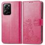 Mobigear Clover POCO X5 Pro Funda tipo libro Cartera - Magenta