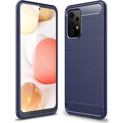 Mobigear Brushed Slim Samsung Galaxy A52s 5G Flexible TPU Back cover - Dark Blue
