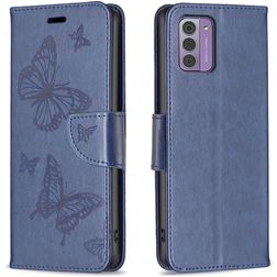 Mobigear Butterfly Nokia G42 Funda tipo libro Cartera - Azul oscuro