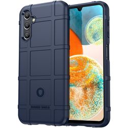 Mobigear Rugged Shield Samsung Galaxy A14 Flexible TPU Back cover Shockproof - Blue