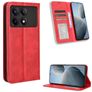 Mobigear Sensation POCO X6 Pro Capa livro Carteira - Vermelho