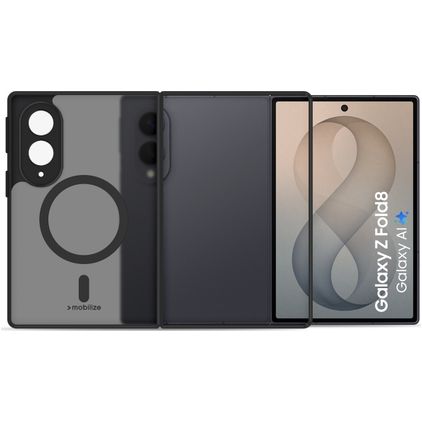Mobilize Hybrid Samsung Galaxy Z Fold 8 MagSafe Hårdt Bagsidecover Stødsikkert - Sort