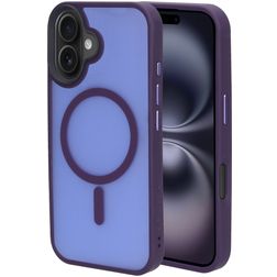 Mobiparts Hardcover iPhone 16 MagSafe Plástico rígido Capa traseira - Satin Purple