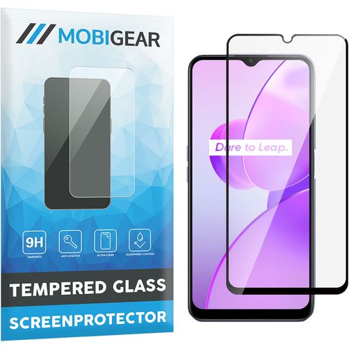 Mobigear Premium Realme C31 Tvrzené sklo Ochrana displeje - kompatibilní s pouzdry - Černá