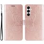 Mobigear Butterfly Samsung Galaxy A26 Funda tipo libro Cartera - Oro rosa