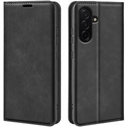 Mobigear Retro Slim Samsung Galaxy A27 Cover a libro portafoglio - Nero