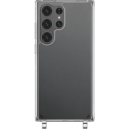 Mobigear Mix & Match Clear Samsung Galaxy S23 Ultra Elastyczne TPU Etui ze smyczą - Przezroczysty
