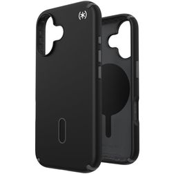 Speck Presidio2 Pro iPhone 16 MagSafe Hårdt Bagsidecover Stødsikkert - Sort