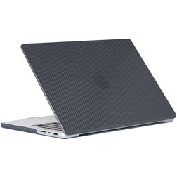 Mobigear Carbon MacBook Pro 16 tommer (2021-2026) Hardshell Laptopcover MacBook Case - Sort - Model A2485 / A2780 / A2991 / A3186 / A3428 / A3429