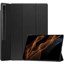 Mobigear Tri-Fold Samsung Galaxy Tab S8 Ultra Lompakkokotelo - Musta