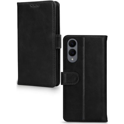 Mobilize Wallet Samsung Galaxy S25 Edge Ægte læder Pungetui med Seddelrum - Sort