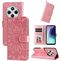 Mobigear Sunflower Xiaomi Redmi 14C Lompakkokotelo + Setelitasku - Ruusukulta