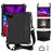 Mobigear HexStrap iPad Air 4 (2020) Plastica rigida / Schiuma EVA Back cover + Portapenna + Tracolla + Supporto - Nero