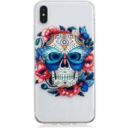 Mobigear Design iPhone XS Max Elastyczne TPU Etui plecki - Skull