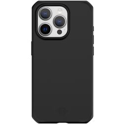 ITSKINS SpectrumSilk-R iPhone 15 Pro Max Fleksibel TPU Bagsidecover Stødsikkert - Sort