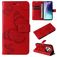 Mobigear Butterfly Xiaomi Redmi 14C Lompakkokotelo + Setelitasku - Punainen