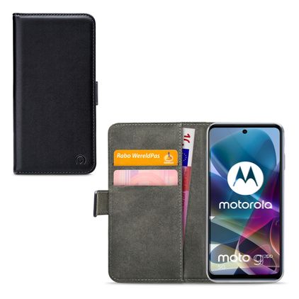 Mobilize Classic Gelly Wallet Motorola Moto G200 5G Cover a libro portafoglio - Nero