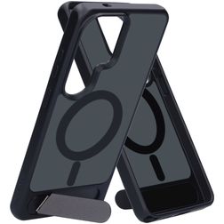 Mobiparts Hardcover Samsung Galaxy S26 Ultra MagSafe Funda Plástico rígido Carcasa con soporte - Satin Black