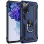 Mobigear Armor Ring Samsung Galaxy S20 FE Funda Plástico rígido Carcasa Antigolpes con anillo - Azul