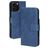 Mobiparts Classic Wallet MagSafe iPhone 16 Pro Max Cover a libro portafoglio - Steel Blue