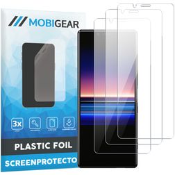 Mobigear Sony Xperia 1 IV Protector de pantalla Film - Compatible con fundas (pack de 3)