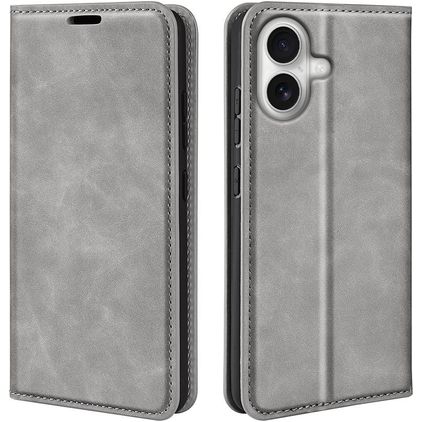 Mobigear Retro Slim iPhone 17 Wallet case - Grey