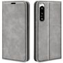 Mobigear Retro Slim Sony Xperia 5 IV Cover a libro portafoglio - Grigio
