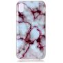 Mobigear Marble iPhone XS Max TPU flexível Capa traseira - Roxo