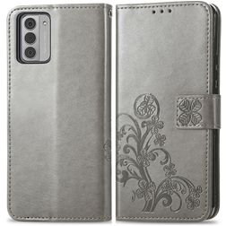Mobigear Clover Nokia G42 Wallet case - Grey