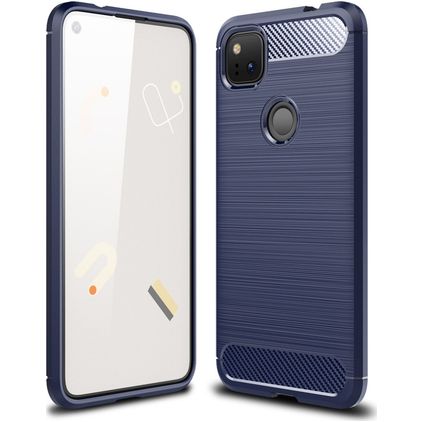 Mobigear Brushed Slim Google Pixel 4a Joustava TPU Suojakuori - Sininen
