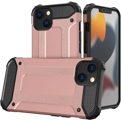 Mobigear Outdoor iPhone 14 Plus Hårdt Bagsidecover Stødsikkert - Rosaguld