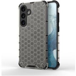 Mobigear Honeycomb Samsung Galaxy S24 Hårdt Bagsidecover Stødsikkert - Sort