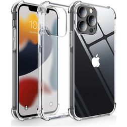 Mobigear Cushion Transparente iPhone 13 Pro Max TPU flexible Carcasa Antigolpes - Transparente