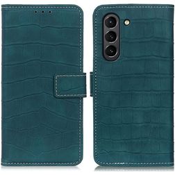 Mobigear Croco Samsung Galaxy S21 FE Wallet case - Green