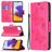 Mobigear Butterfly Samsung Galaxy A22 5G Lompakkokotelo + Setelitasku - Magenta