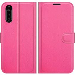 Mobigear Classic Sony Xperia 10 III Funda tipo libro Cartera - Magenta