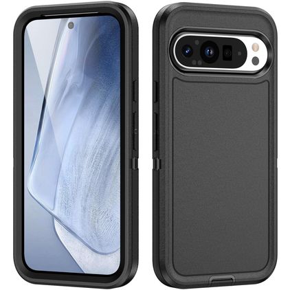 Mobigear Rugged Google Pixel 9 Pro Fodral Hårdplast Skal Stötsäkert - Svart
