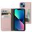 Mobiparts Classic Wallet iPhone 13 Mini Cover a libro portafoglio - Rosa