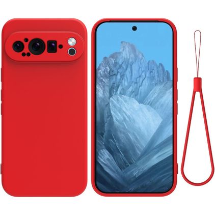 Mobigear Colors Google Pixel 9 Pro Flexibel TPU Skal - Röd