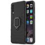 Mobigear Armor Ring Samsung Galaxy A50 Plástico rígido Capa traseira Antichoque com anel - Preto