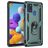 Mobigear Armor Ring Samsung Galaxy A21s Hard Case Back cover Shockproof with Ring Holder - Green