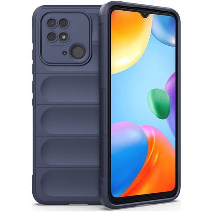 Mobigear Bumpy Xiaomi Redmi 10C TPU flessibile Back cover - Blu scuro
