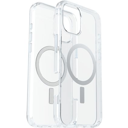 OtterBox Symmetry Plus Läpinäkyvä iPhone 16 Plus MagSafe Kova Suojakuori Iskunkestävä - Läpinäkyvä