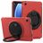 Mobigear RingGuard Samsung Galaxy Tab A9 Plus (2023) Funda Plástico rígido / Silicona Carcasa + Soporte - Rojo